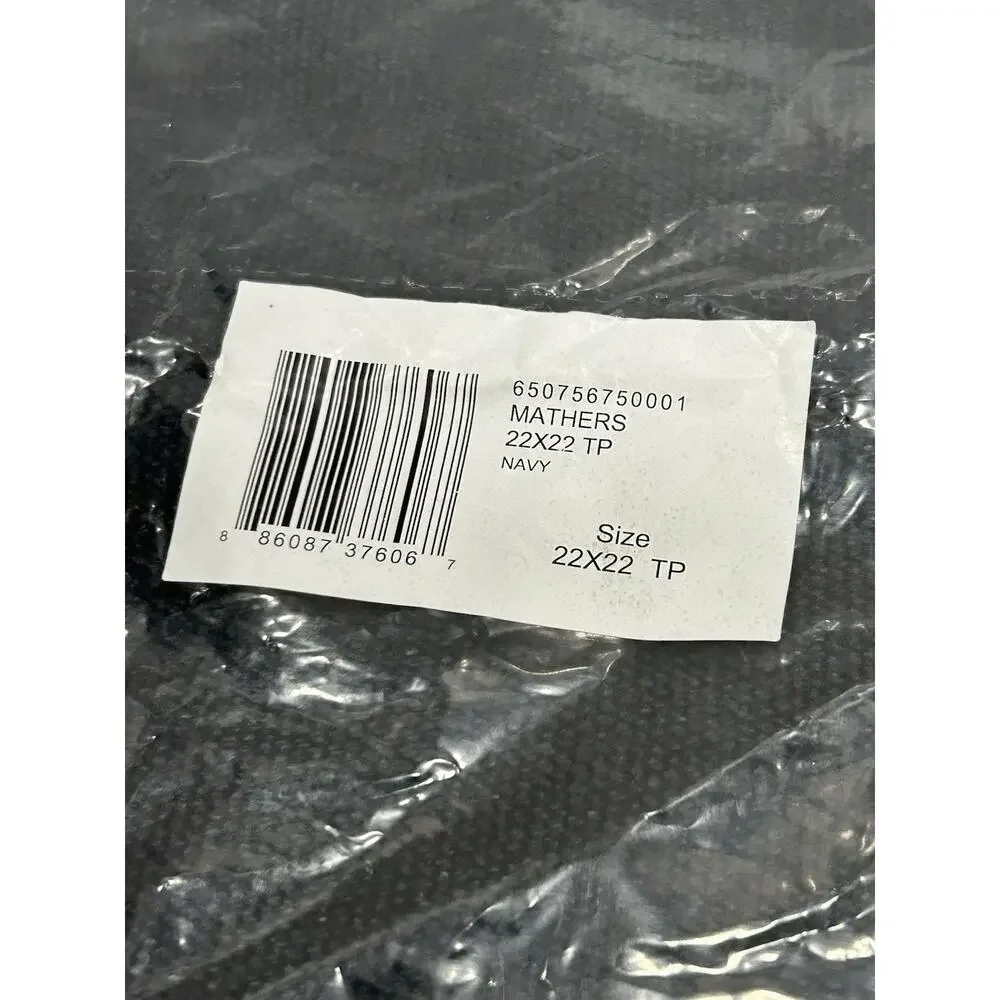 NEW Ralph Lauren Mathers Throw Pillow Navy 22x22 Cover Only, Linen, Zip Closure‎
